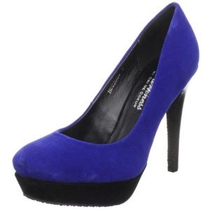Cri De Coeur Royal Blue Vegan Pump High Heels 9.5